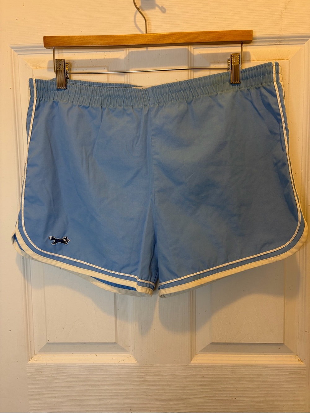 Vintage jcpenney The Fox Light Blue Athletic Shorts with White Trim